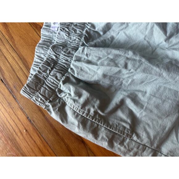 Garage Sage Green Relaxed Fit Shorts | Elastic Waist Comfort - Picture 2 of 7